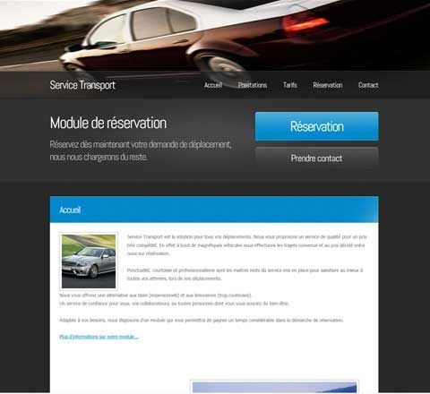 Exemple de site Vitrine avec prise de contact