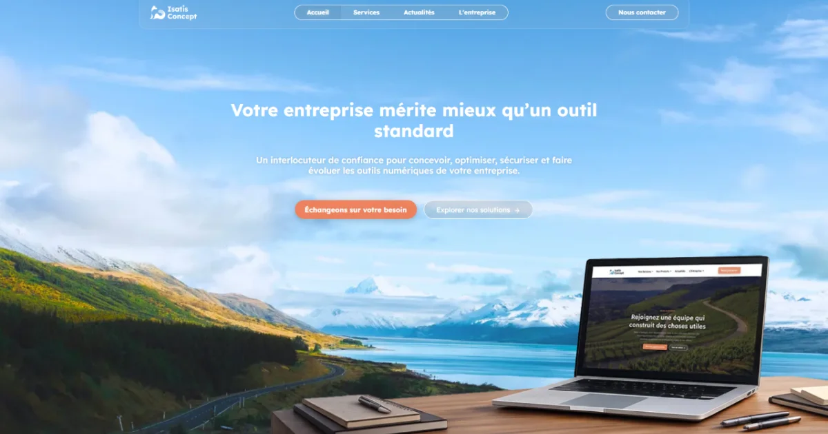Nouveau site Isatis Concept : découvrez nos 4 univers
